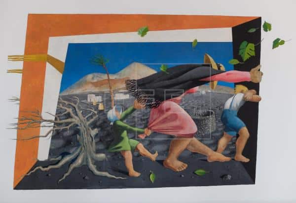 En este momento estás viendo Restauran dos murales de César Manrique del paisaje de Lanzarote en su isla