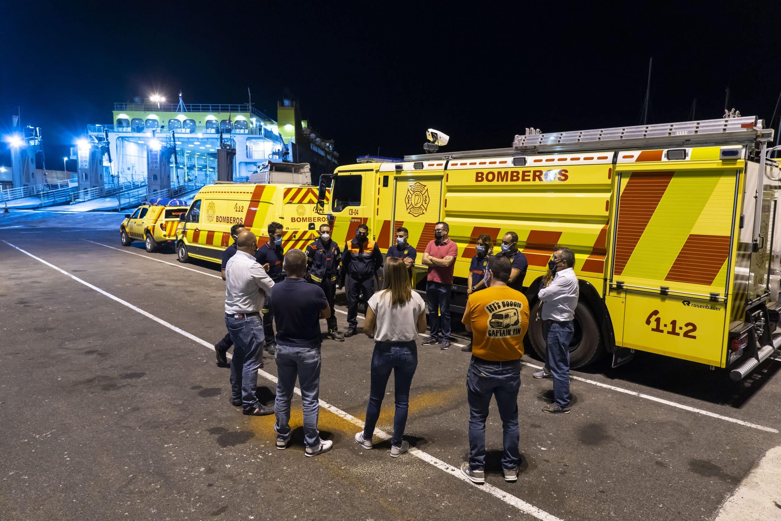 El dispositivo de Bomberos de Fuerteventura parte a La Palma para colaborar en la situación ocasionada tras la erupción volcánica