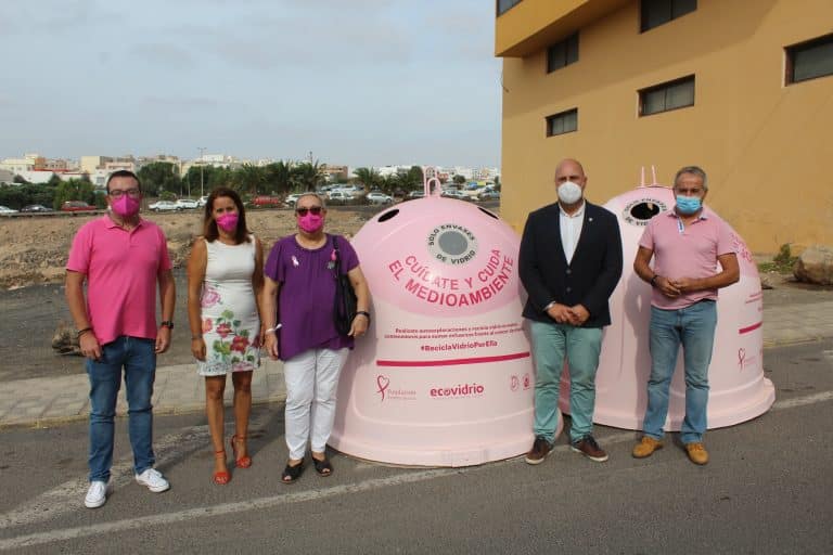 El Cabildo de Fuerteventura se suma a la campaña de Ecovidrio ‘Recicla vidrio por ellas’ por el Día Mundial del Cáncer de Mama