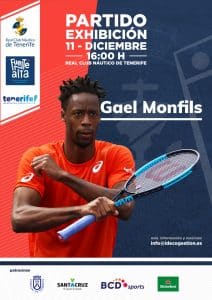 El tenista Gael Monfils prepara en Tenerife la próxima temporada del circuito ATP
