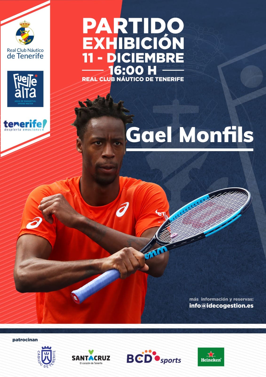 En este momento estás viendo El tenista Gael Monfils prepara en Tenerife la próxima temporada del circuito ATP