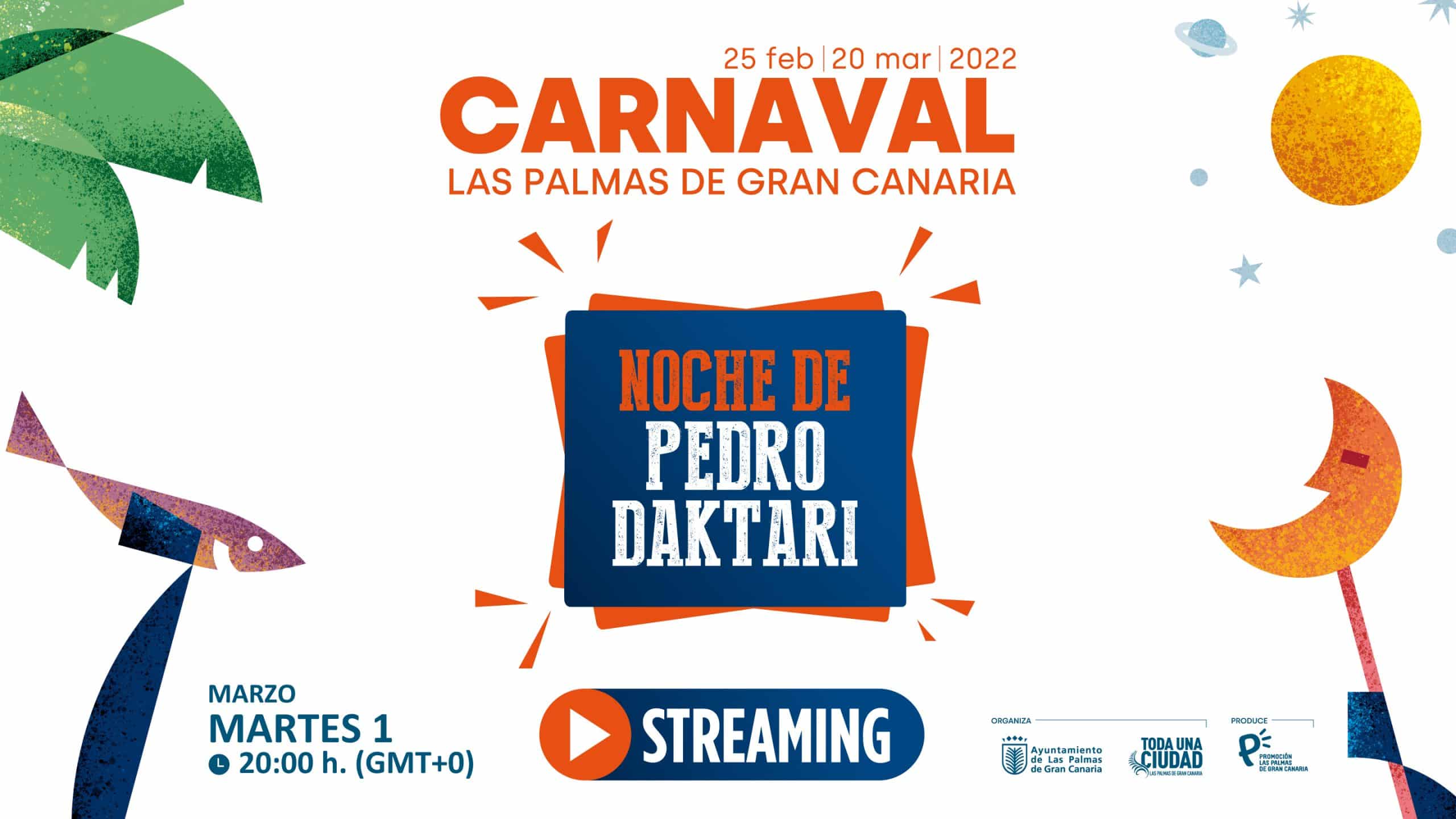 En este momento estás viendo La noche de Pedro Daktari se colará en los hogares a través del streaming del Carnaval de Las Palmas de Gran Canaria