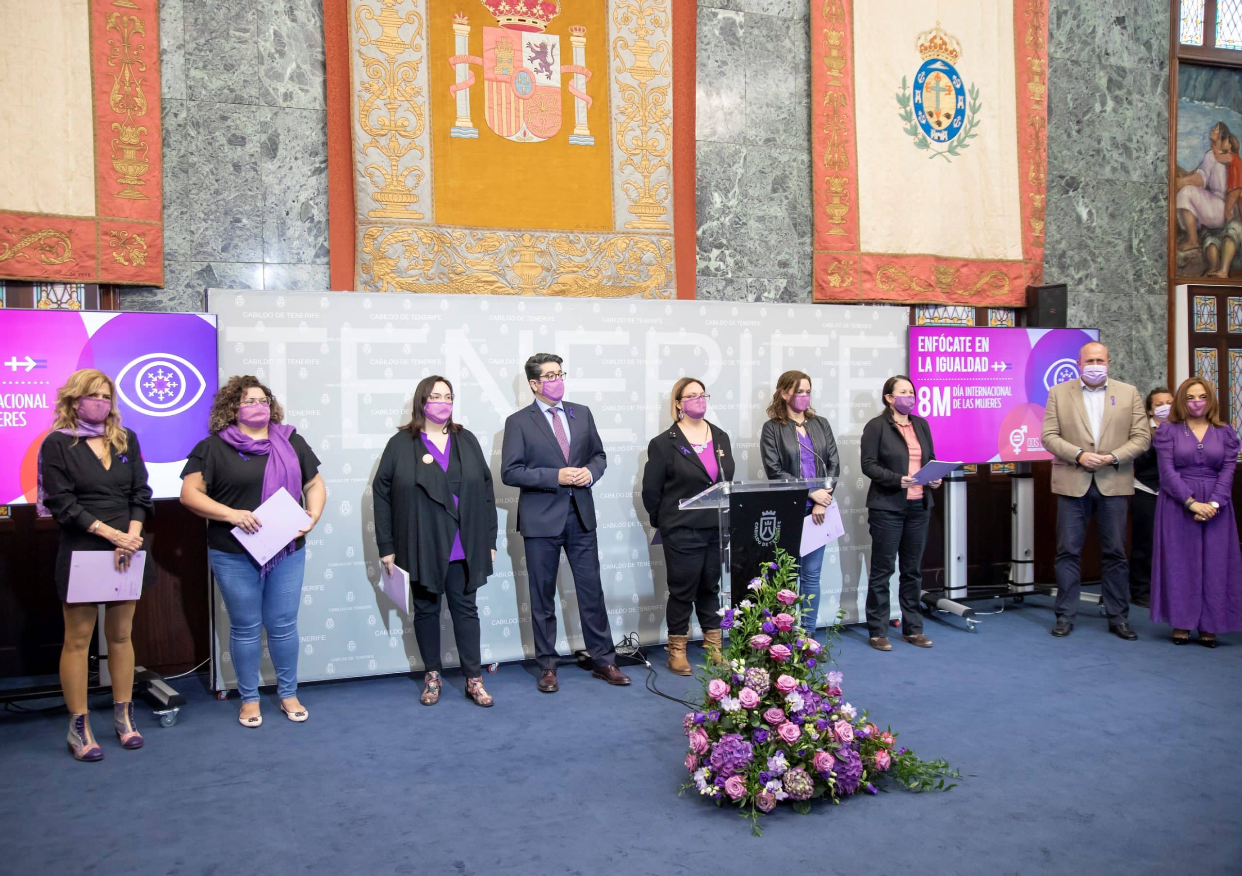 El Cabildo de Tenerife muestra en el 8M su compromiso con la igualdad y la plena participación de las mujeres