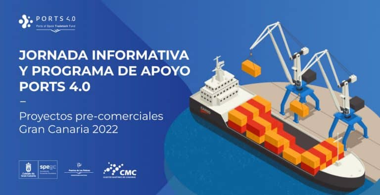 Lee más sobre el artículo La SPEGC, la Autoridad Portuaria de Las Palmas y el Clúster Marítimo de Canarias abren el ‘Programa Apoyo Ports 4.0 – Proyectos Pre-comerciales 2022’