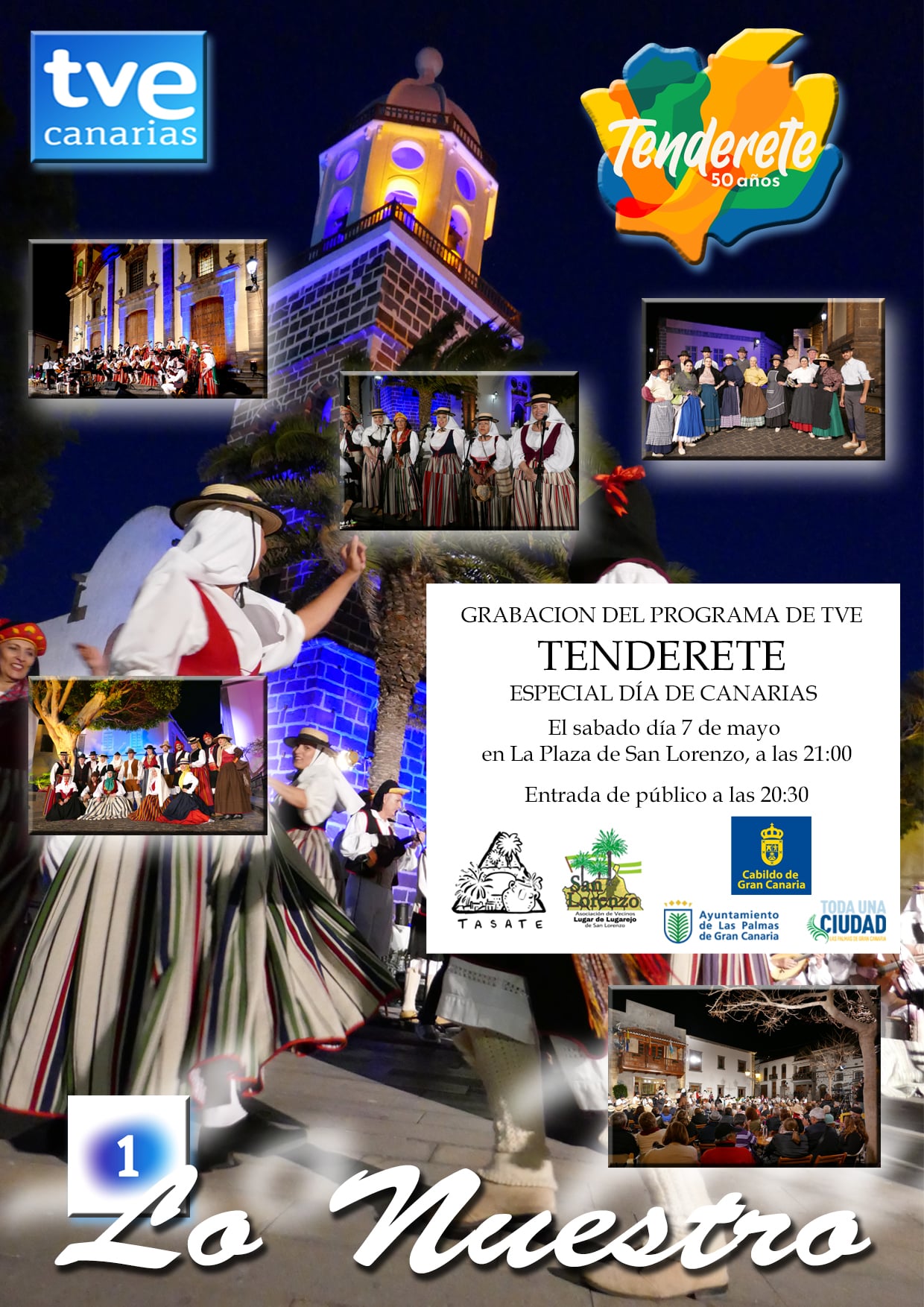 El programa Tenderete se grabará el próximo sábado en el pueblo de San Lorenzo para celebrar el Día de Canarias