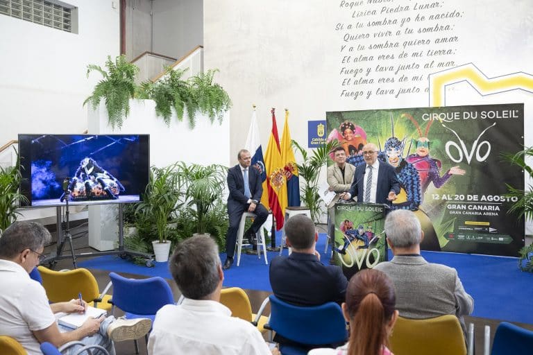 Lee más sobre el artículo El Cabildo de Gran Canaria respalda al Circo del Sol en la divulgación de los valores de la biodiversidad que realiza con su espectáculo ‘OVO’