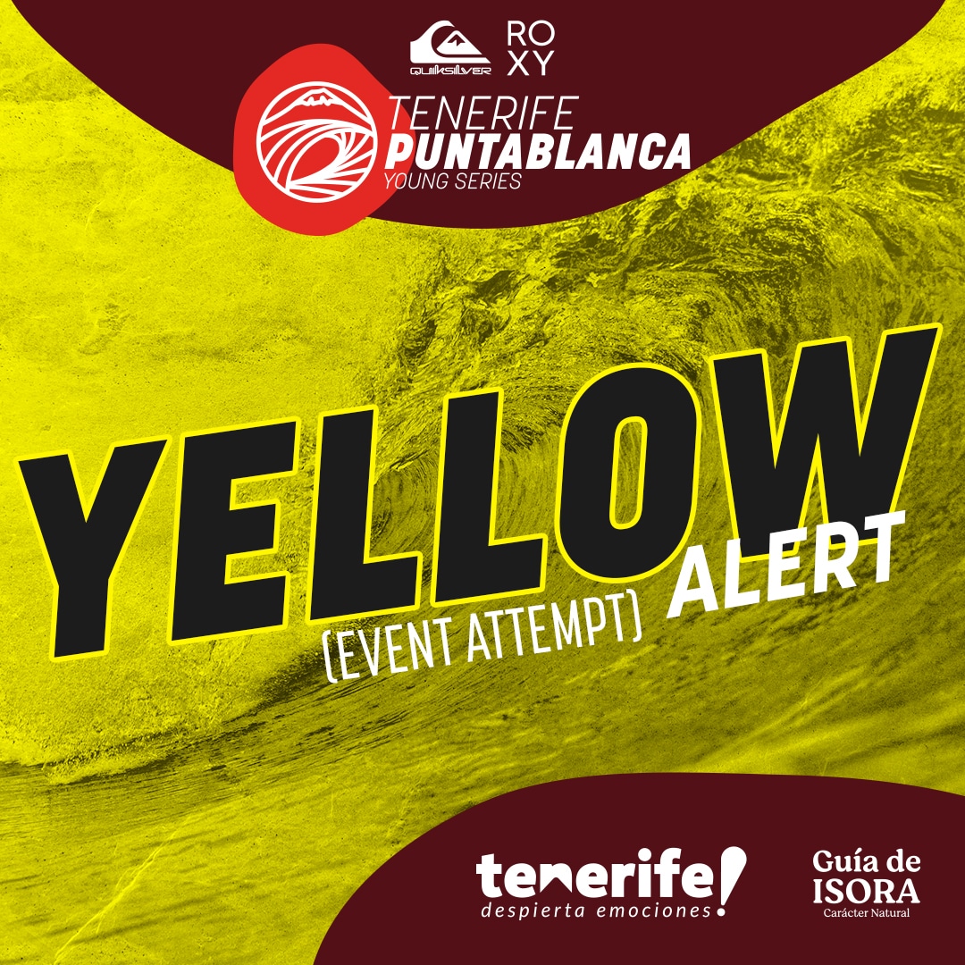 En este momento estás viendo <strong>El ‘TENERIFE Puntablanca Young Series by Quiksilver & Roxy’ activa la alerta amarilla</strong><br><strong>para su 2ª edición</strong>
