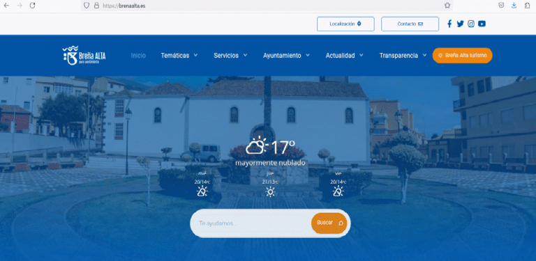 Lee más sobre el artículo El Ayuntamiento de Breña Alta estrena una nueva web más moderna, visual y accesible