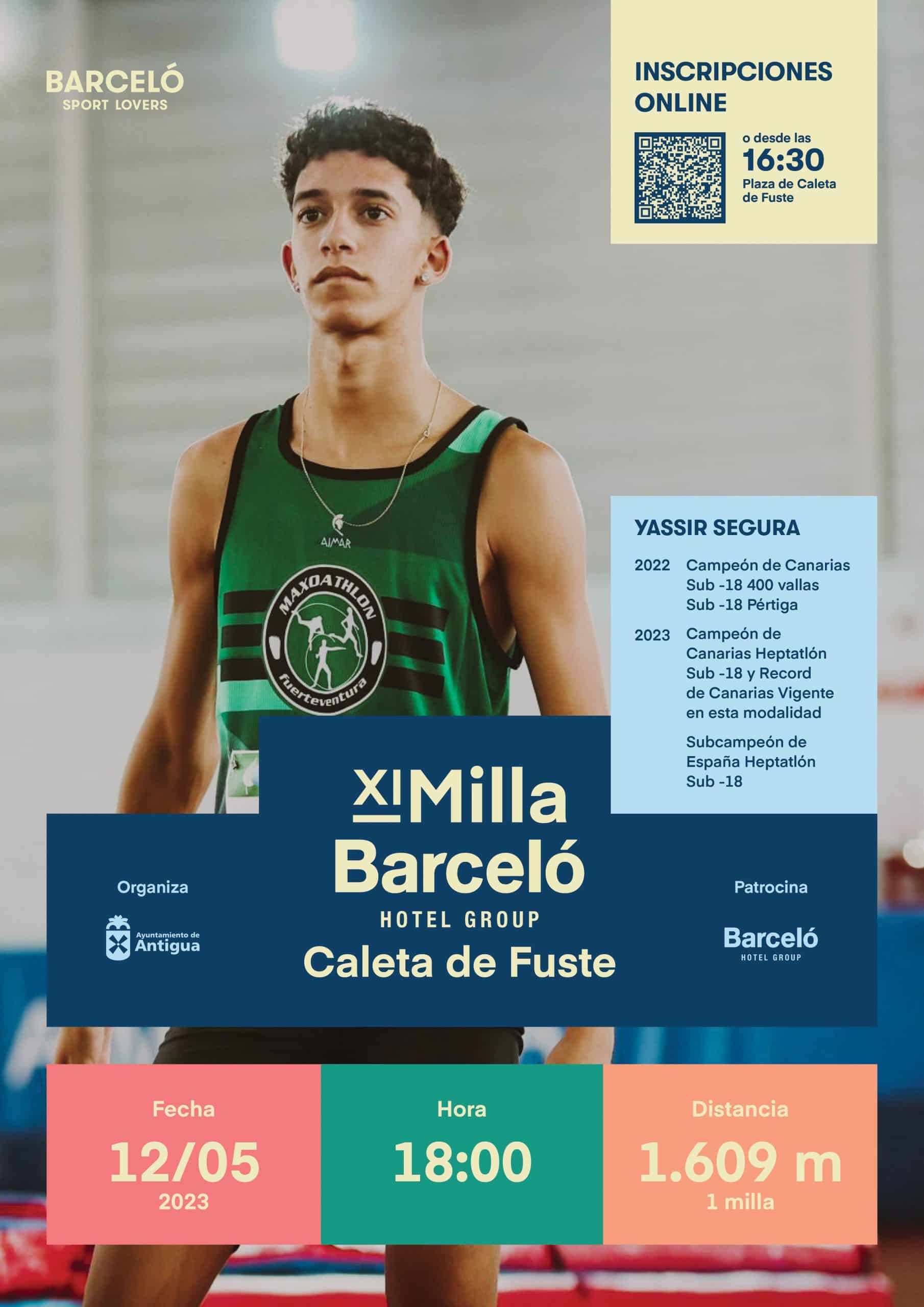 En este momento estás viendo La XI Milla Barceló Caleta de Fuste será apadrinada por el joven atleta majorero Yassir Segura
