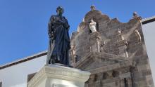 Lee más sobre el artículo Finalizan los trabajos de restauración de la estatua del padre Díaz en Santa Cruz de La Palma