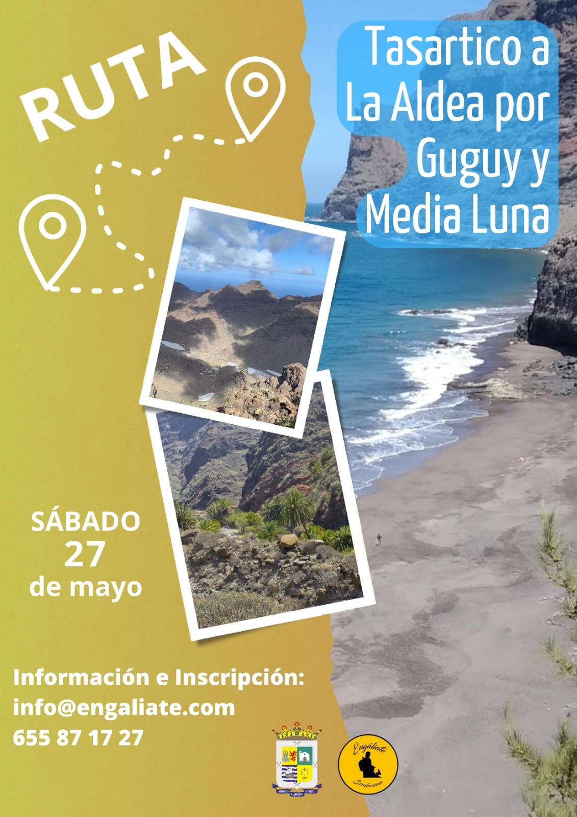 En este momento estás viendo El Ayuntamiento de La Aldea de San Nicolás organiza una ruta de senderismo desde Tasartico a La Aldea por Guguy y Media Luna